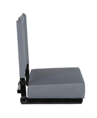 EMMA + OLIVER Set of 2 Aluminium   500 lb. Capacity, Ultra-Padded Seat, Lightweight Stadium Chair