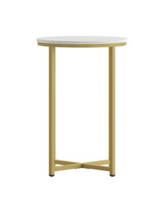 Fairdale End Table With Round Cross Brace Frame