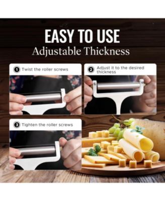 Heavy Duty Adjustable Cheese Slicer with 2 Extra Wires