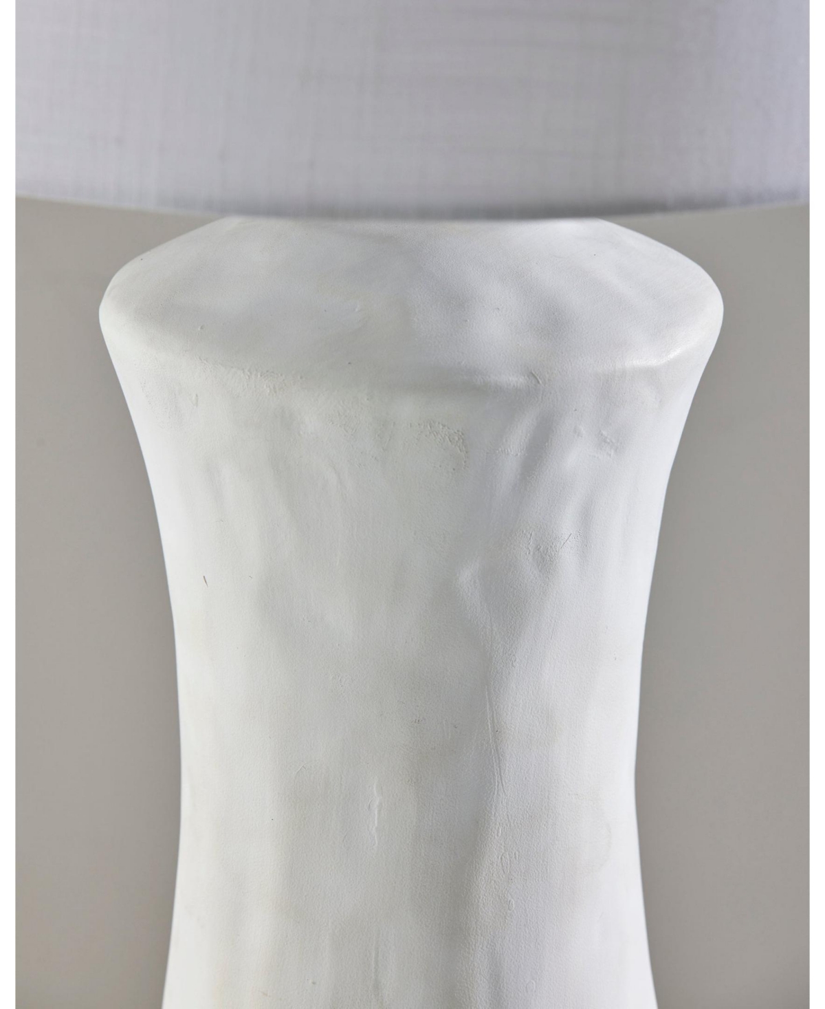 Adesso 26" Matte Ceramic Marissa Table Lamp In Matte White Ceramic