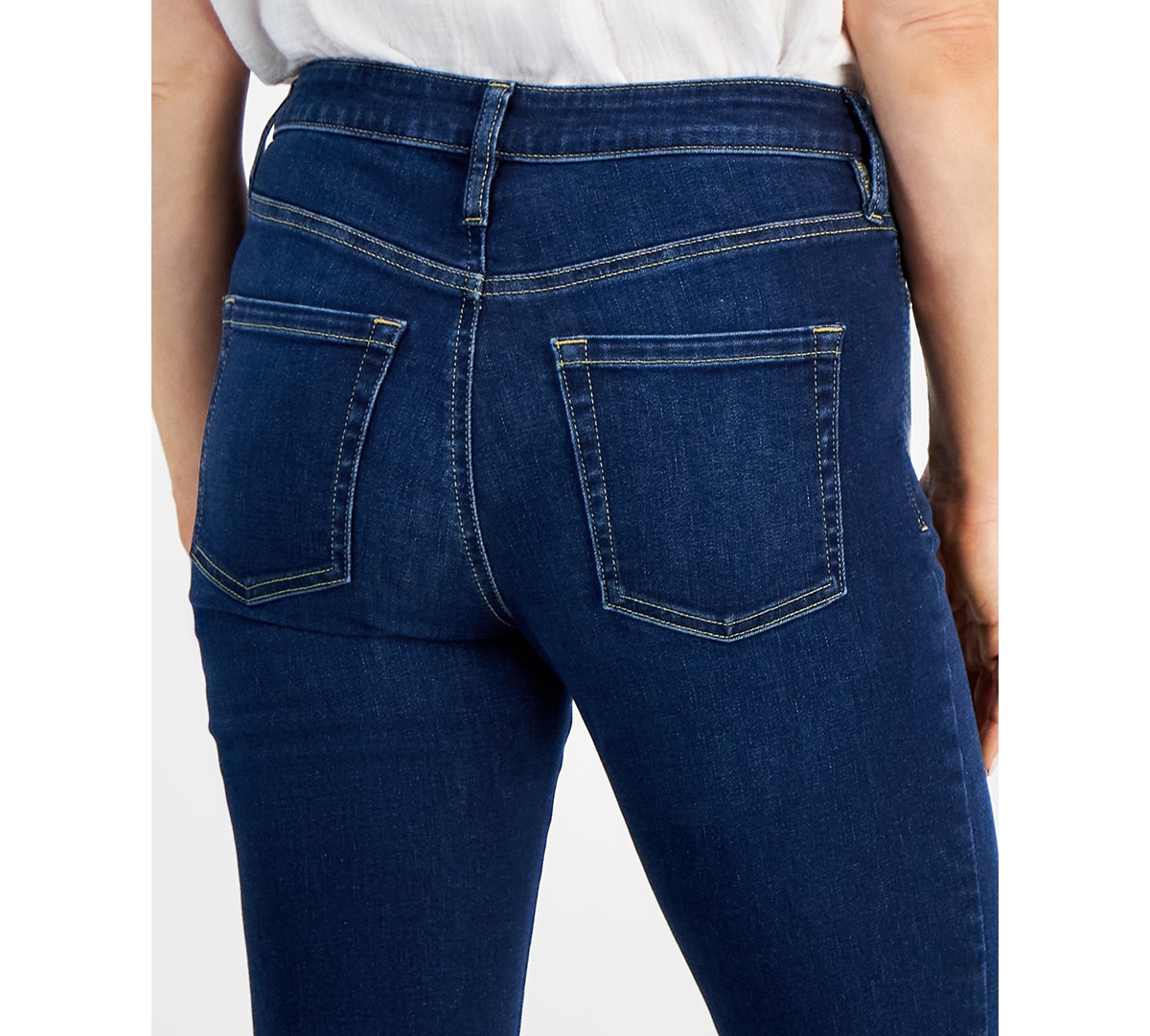 Style & Co Petite Mid Rise Slim Leg Jeans, Created for Macy's