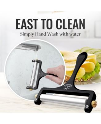 Heavy Duty Adjustable Cheese Slicer with 2 Extra Wires