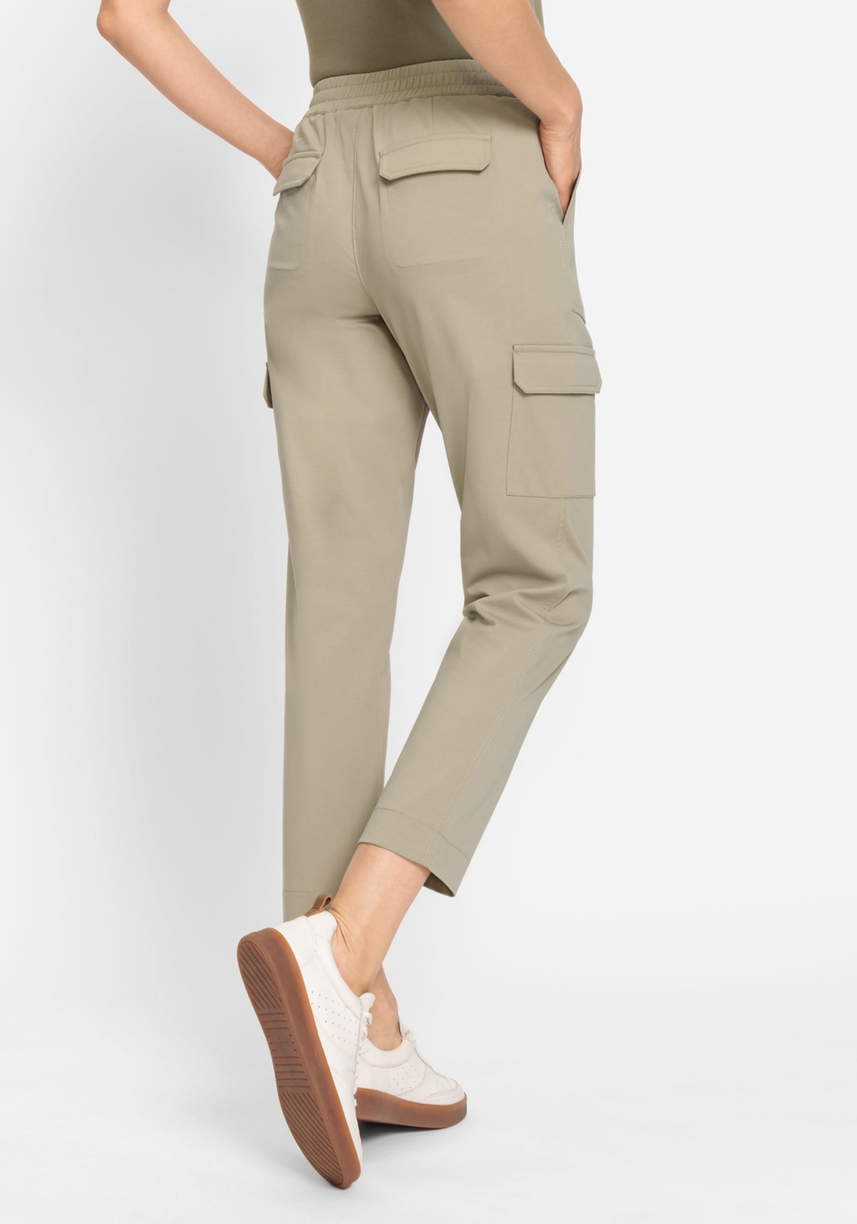 Olsen Women's Lisa Fit Straight Leg Cropped Cargo Pant