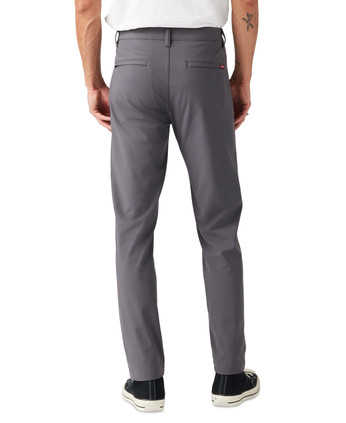 Levi's Men's Xx Standard Tapered Fit Flex-tech Chino Pants In Charred Grey