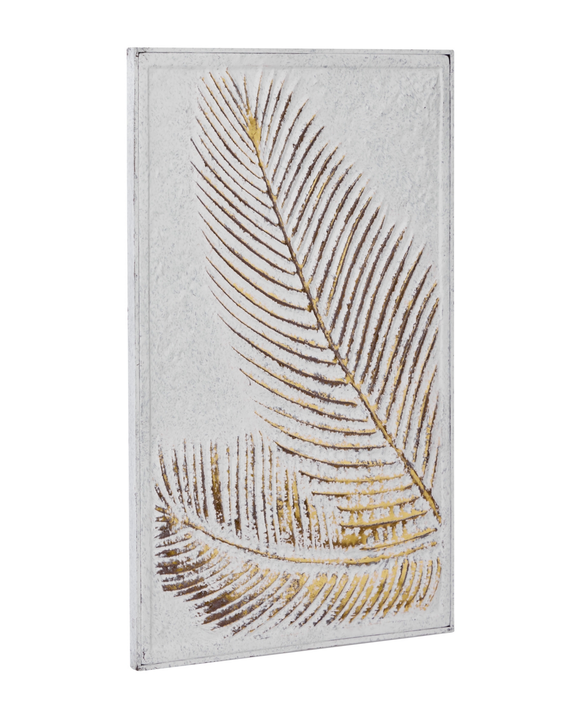 Rosemary LaneMetal Relief Palm Leaf Wall Decor withDetailing 23