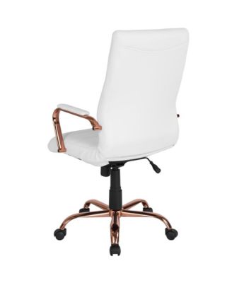 1 Pc Faux Leather Padded Arm Contemporary High-Back Office Chair