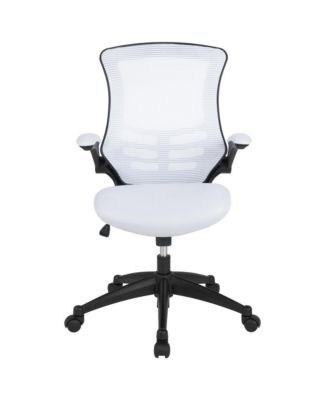 Mid-Back Mesh Swivel Ergonomic Task Office Chair With Flip-Up Arms