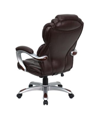 High Back Executive Swivel Ergonomic Office Chair With Accent Layered Seat/Back