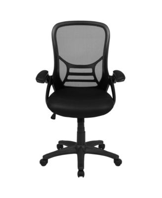 High Back Mesh Ergonomic Office Chair With Flip-Up Arms