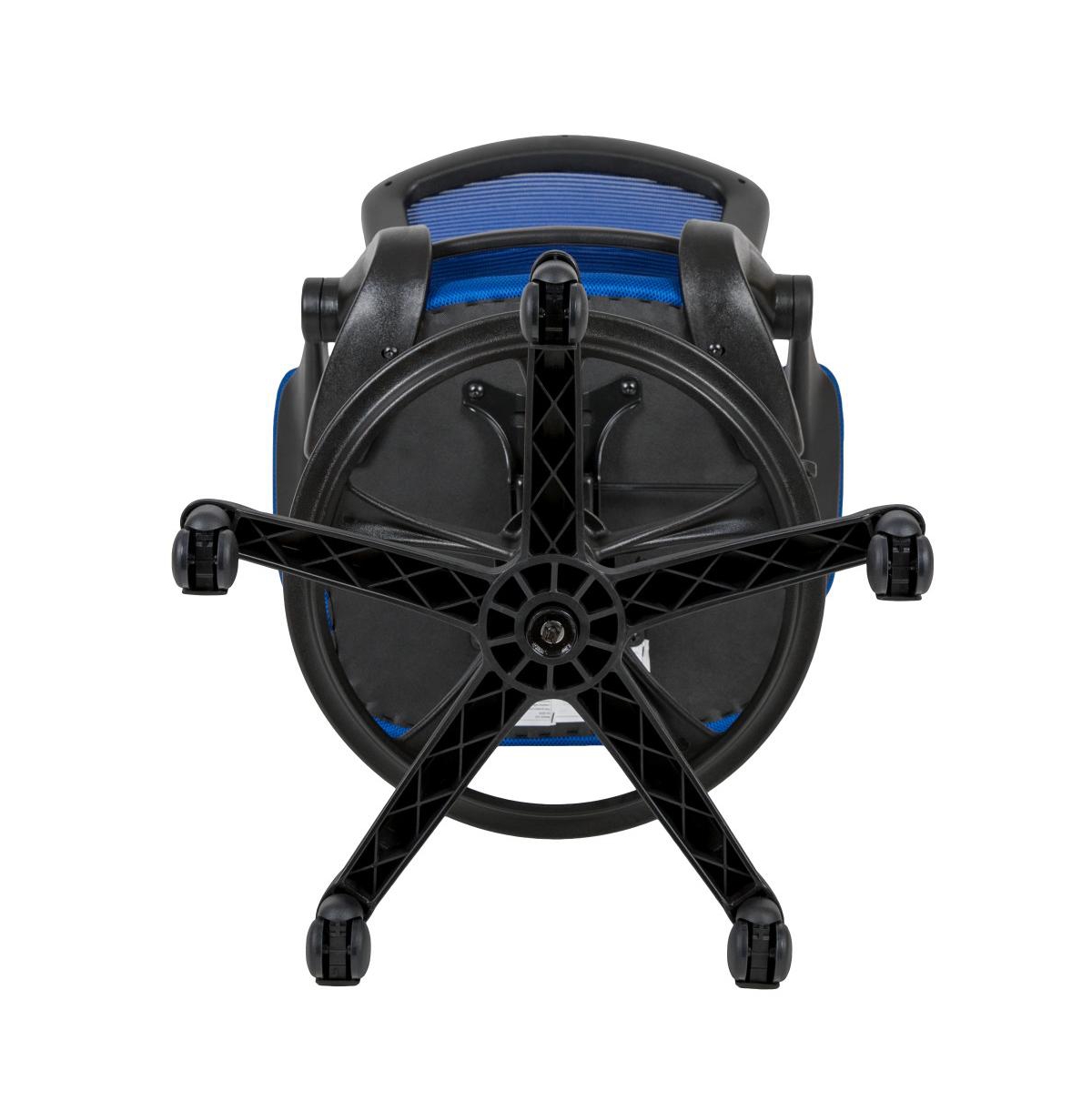Emma+Oliver Mid-Back Mesh Ergonomic Drafting Chair With Foot Ring And Flip-Up Arms