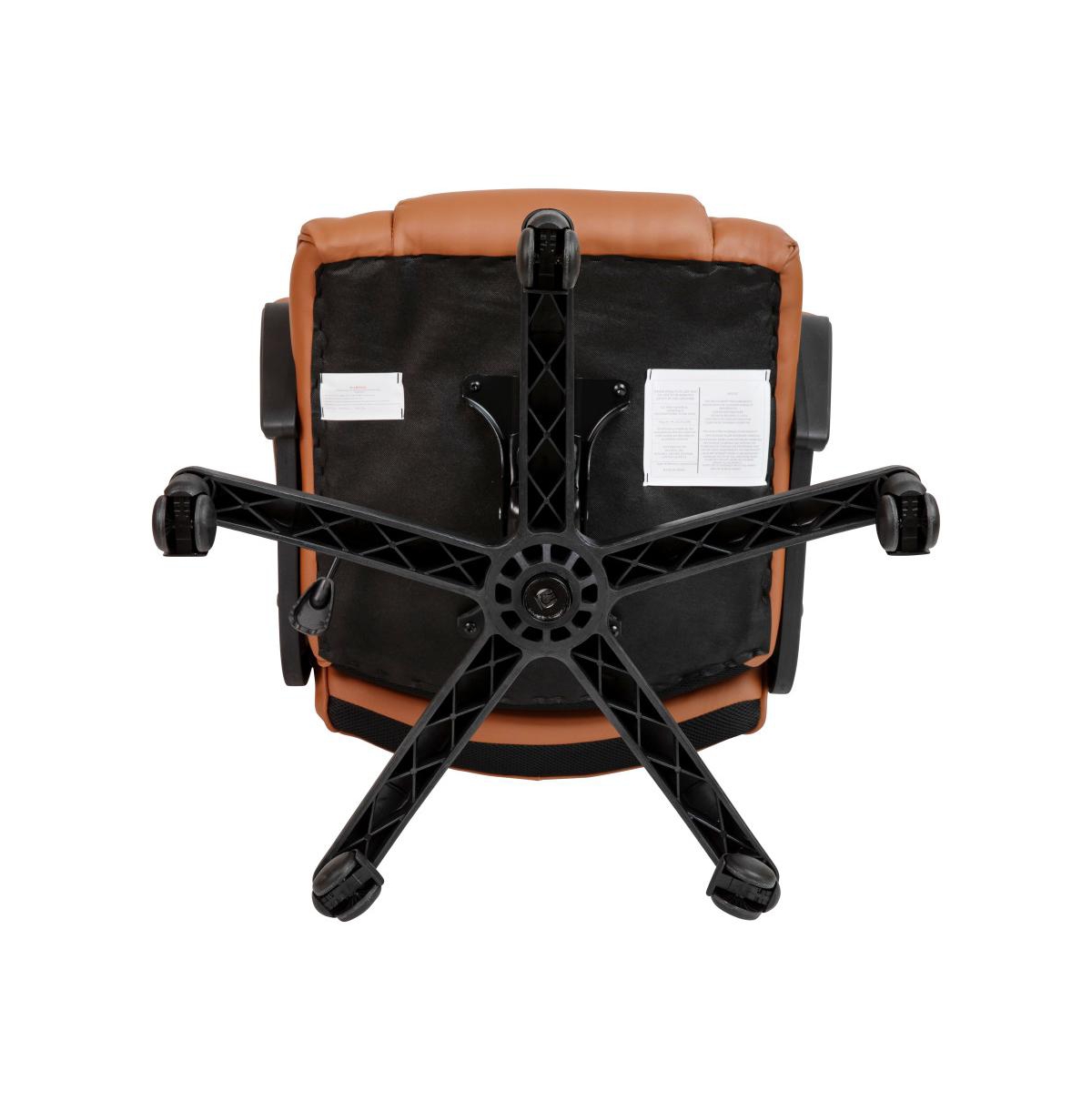 Emma+Oliver Big & Tall 400 Lb. Rated Leathersoft Office Chair - Desk Chair