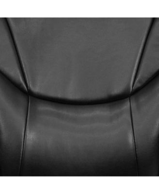 High Back Leathersoft Executive Swivel Ergonomic Office Chair With Arms
