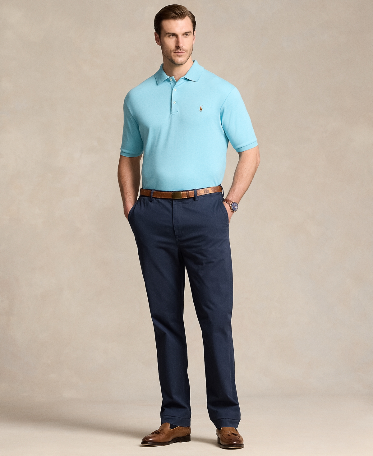 Polo Ralph Lauren Men's Big & Tall Cotton Interlock Polo Shirt