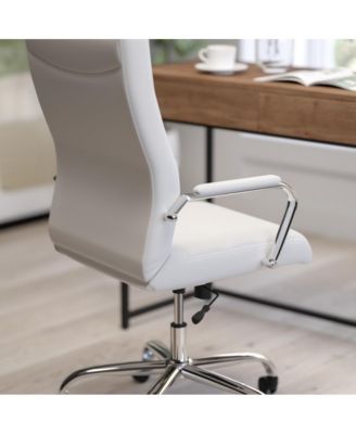 Milano Contemporary Mid-Back Home Office Chair With Padded Arms