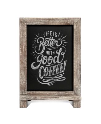 Hanging Or Tabletop Chalkboard With Legs/Wedding Table Sign/Kitchen Countertop Memo Board