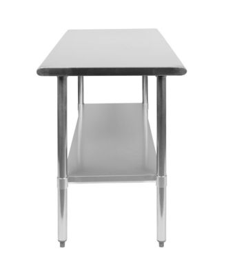 Stainless Steel 18 Gauge Prep And Work Table With Undershelf