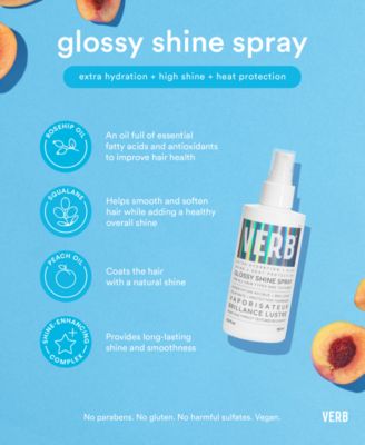 Glossy Shine Spray With Heat Protection, 6.5 oz.