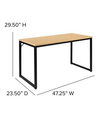 Berlin Computer Desk With Open Metal Frame