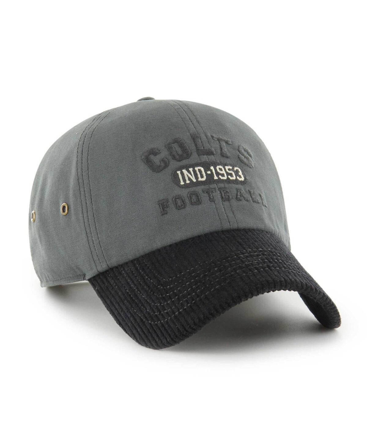 Shop 47 Brand Men's Charcoal Indianapolis Colts Ridgeway Clean Up Adjustable Hat