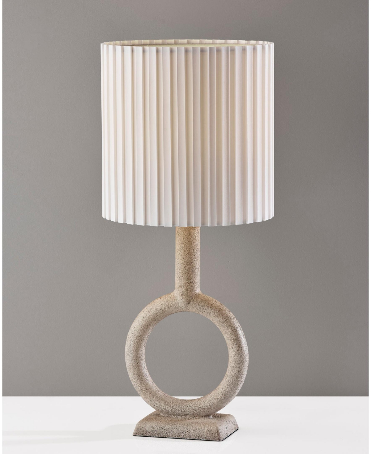 Adesso 27.5" Elizabeth Table Lamp In Painted Stone Texture
