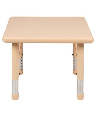 24" Square Plastic Height Adjustable Activity Table