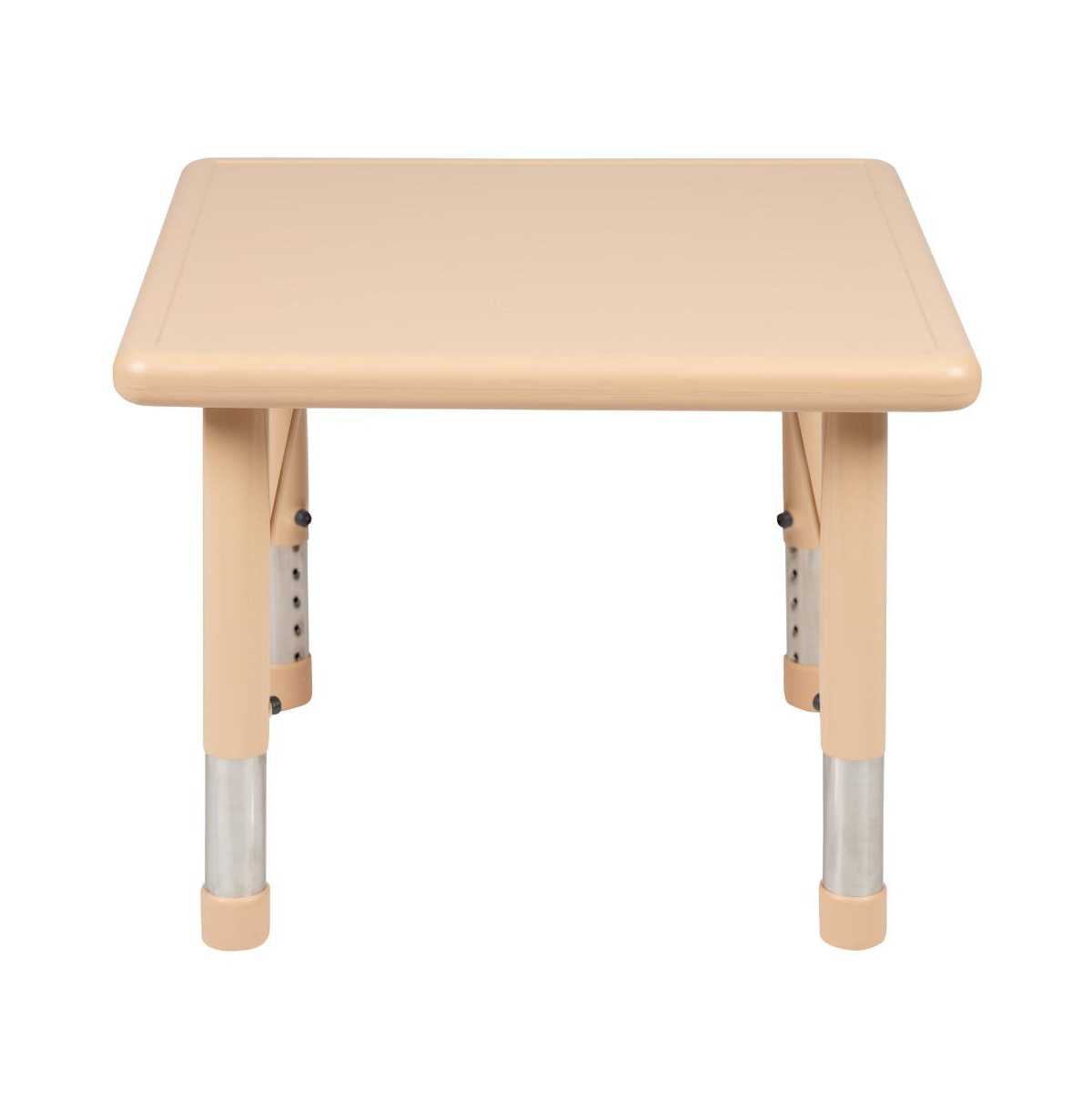 Emma+Oliver Square Plastic Height Adjustable Activity Table