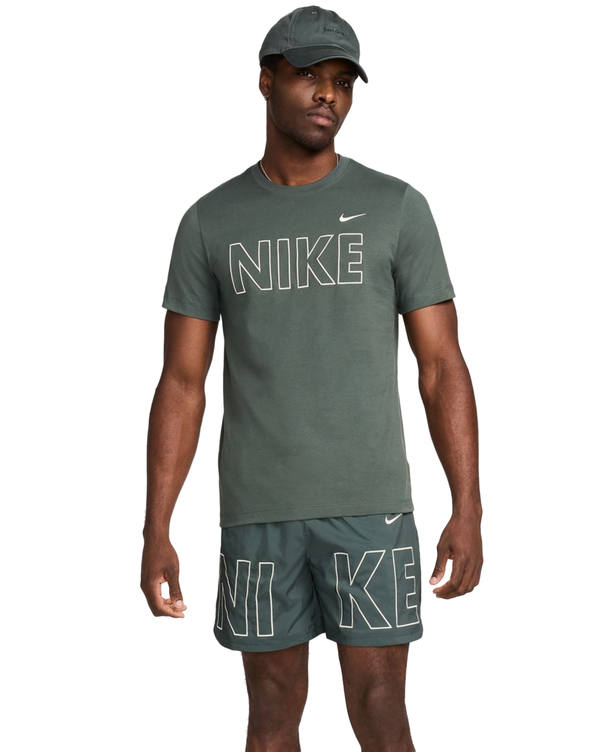 Nike Men's Sportswear Logo Graphic Short Sleeve Crewneck T-Shirt -(sea Glass)