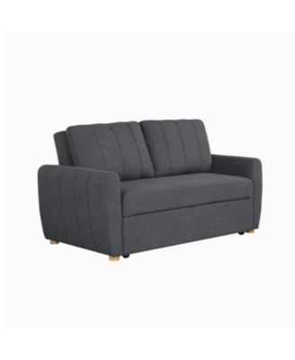 66.5"W Polyester Gentry Convertible Loveseat