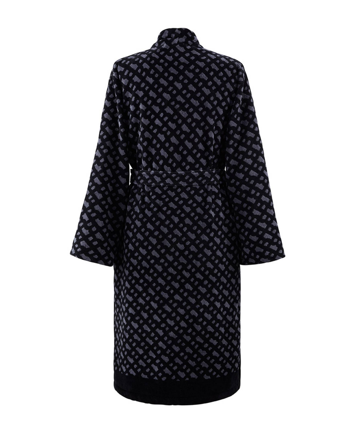 Boss Home B Monogram Velour Jacquard Men's Bathrobe