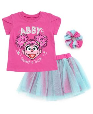 Sesame Street Baby Girls Abby Cadabby T-Shirt Tulle Mesh Skirt and ...