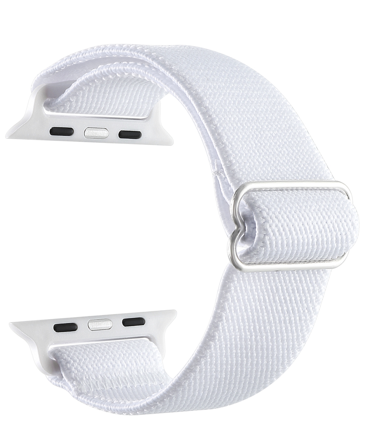 Shop Posh Tech Unisex Cliff White Nylon Band For Apple Watch Size-42mm,44mm,45mm,49mm