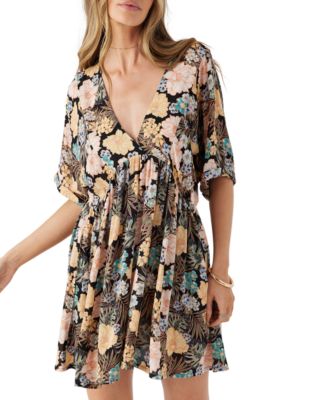 O'Neill - Juniors' Rosemary Macaw Babydoll Tunic Dress