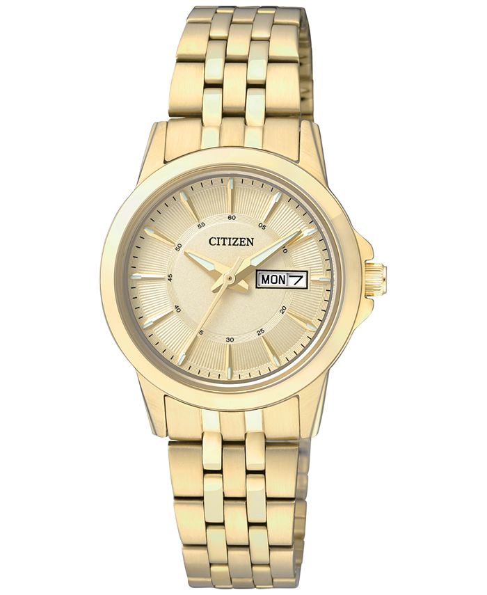 Citizen Women s Gold Tone Stainless Steel Bracelet Watch 27mm