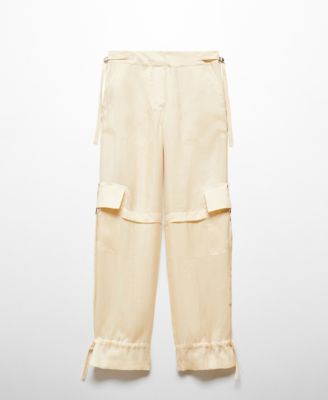 MANGO Women's Lyocell Cargo Trousers