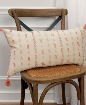 CLOSEOUT! Geometric Polyester Filled Decorative Pillow, 14" x 26"