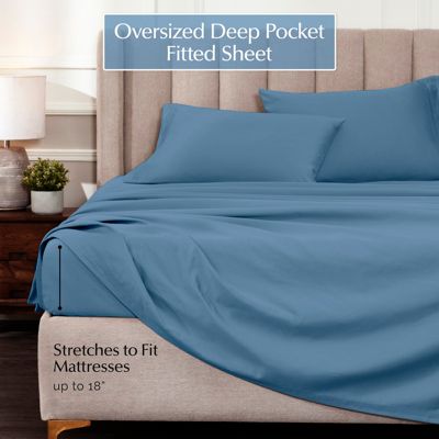 1000-Thread Count Egyptian Cotton Deep Pocket 4-Pc. Sheet Set,Queen Size