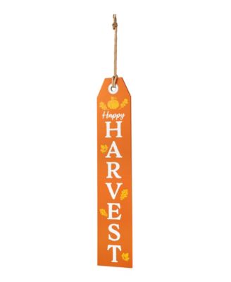35.5"H Fall and Halloween Wooden Reversible Tag Porch Sign