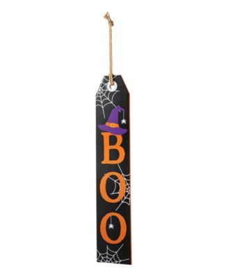 35.5"H Fall and Halloween Wooden Reversible Tag Porch Sign