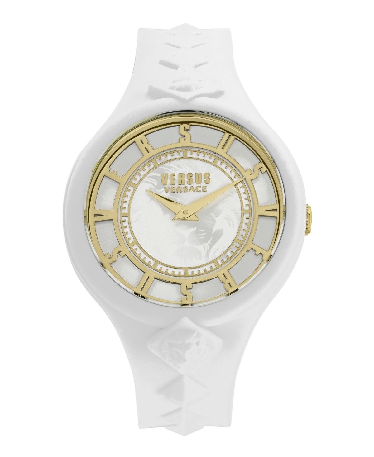 Shop Versus Women's Fire Island Studs Quartz White Silicone Strap 39mm