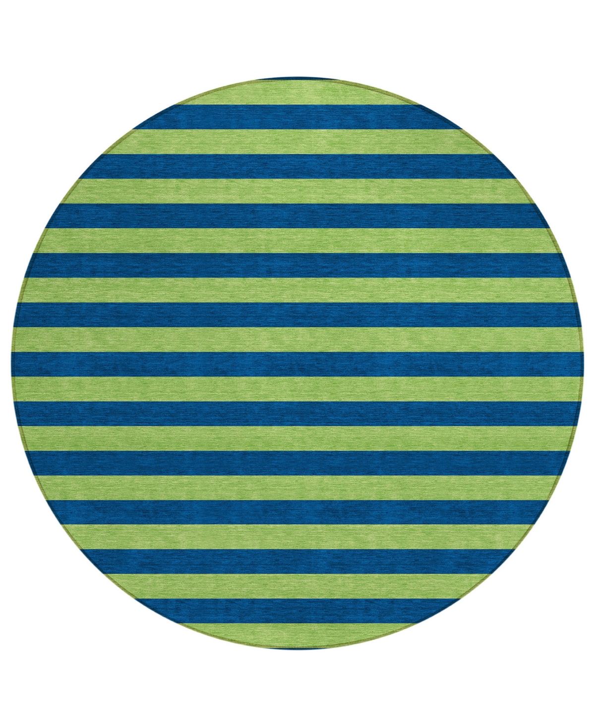 Addison Chantille Machine Washable Acn530 8'x8' Round Area Rug In Navy
