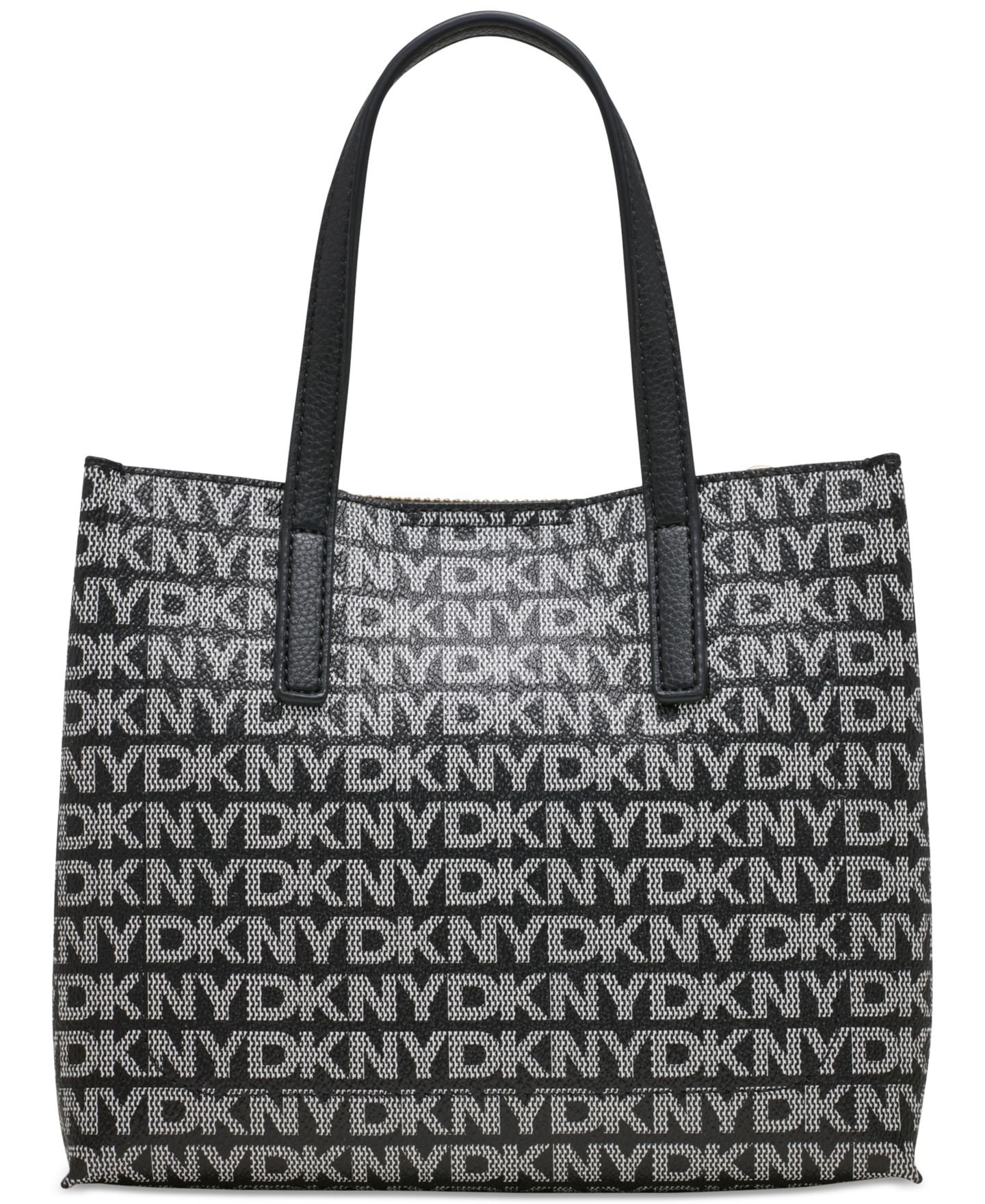 Женская сумка DKNY Farah Logo Crossbody Satchel, цвет: Bk Logo-Bk — фото 4