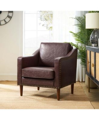 Karena Transitional Armchair with Nailhead Trims