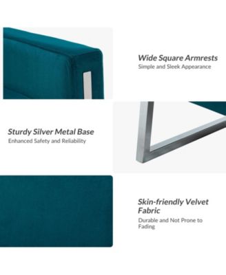 Elastus Modern Club Chair with Metal Legs