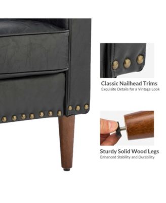 Karena Transitional Armchair with Nailhead Trims