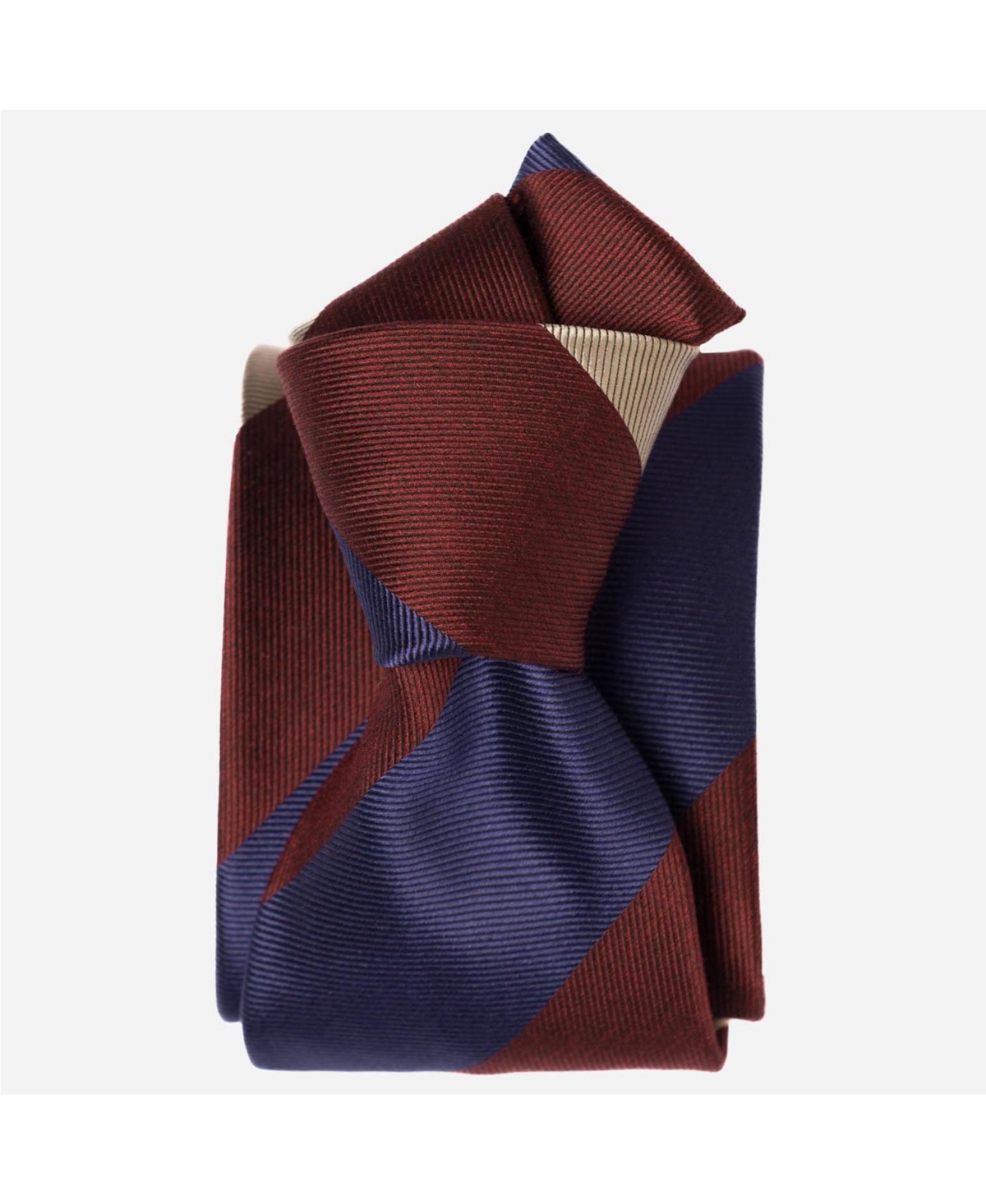 Men's Conero - Silk Jacquard Tie for Men - Taupe grey