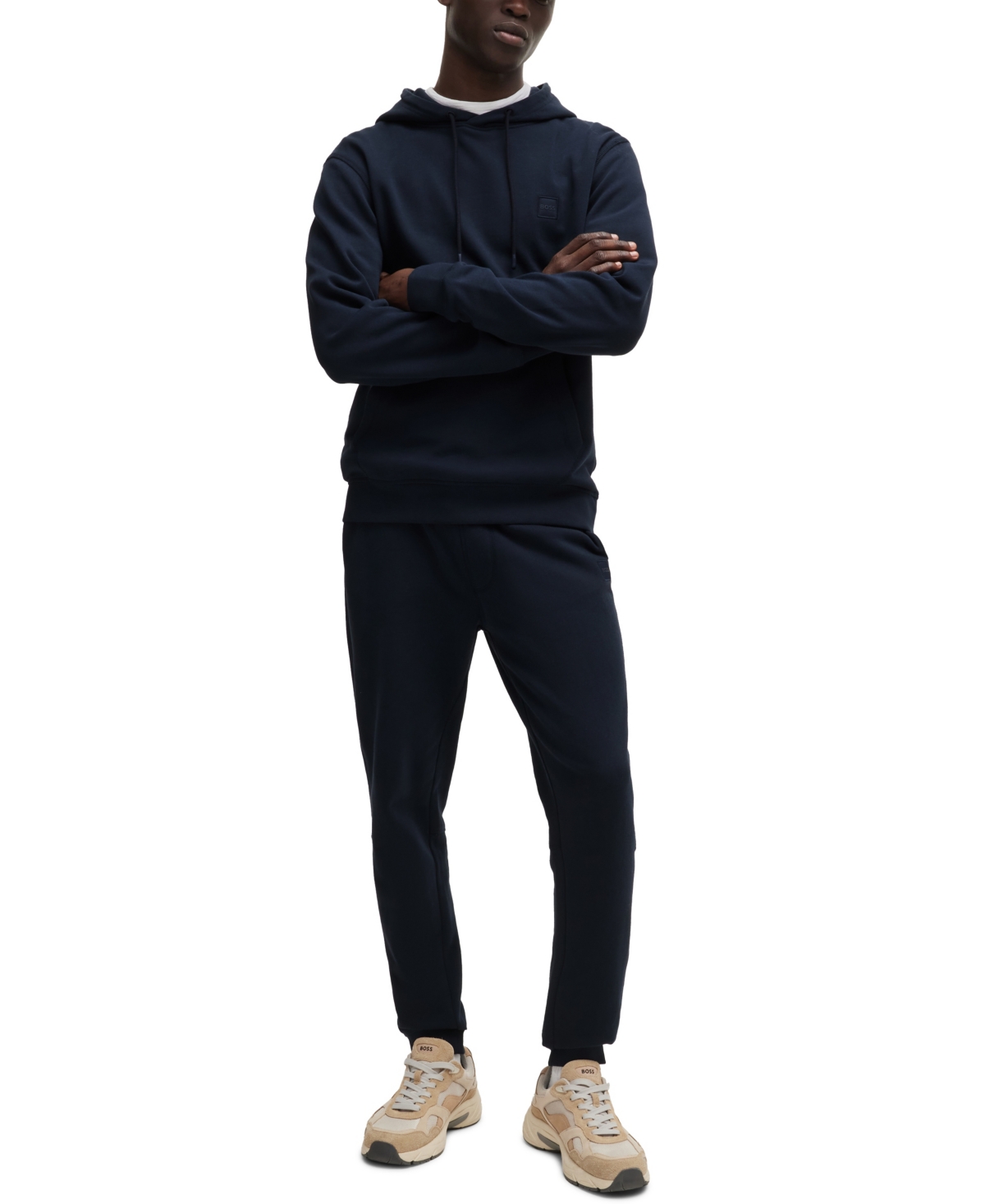 Boss by Hugo Boss Men's Logo Patch Hoodie