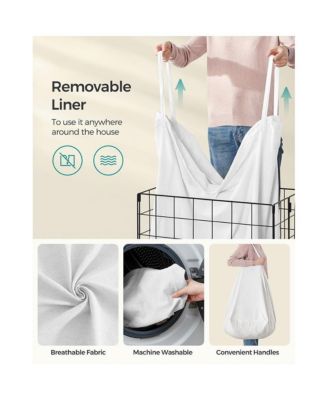 Laundry Hamper,Laundry Basket, Collapsible Clothes Hamper, Removable and Washable Liner