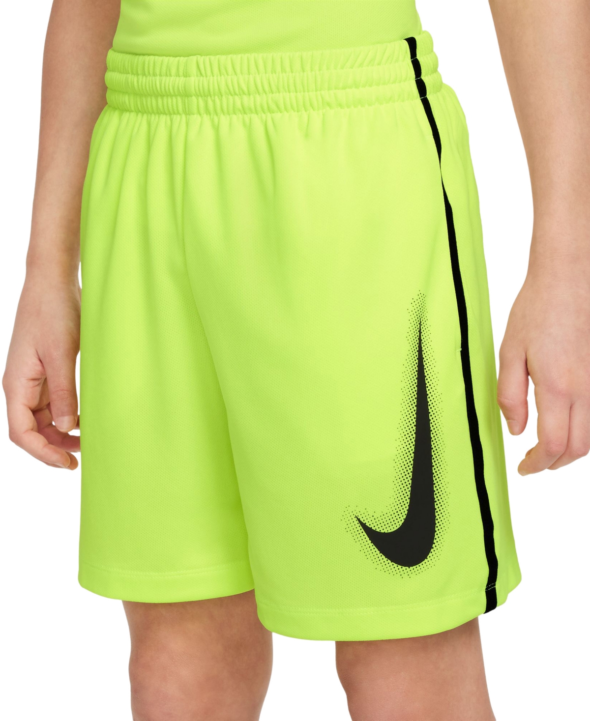 Nike Big Boys Multi Dri-fit Graphic Training Shorts -black/black