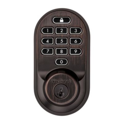 2-3/8" to 2-3/4"HALO Keypad Wi-Fi Smart Lock in Satin Nickel