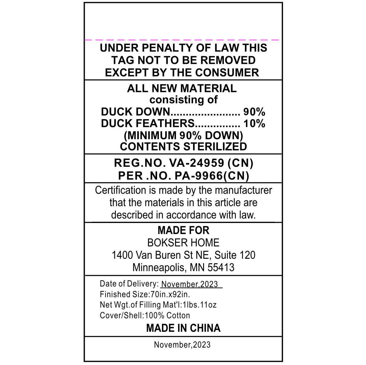 All Season 700 fill Power Luxury White Duck Down Comforter